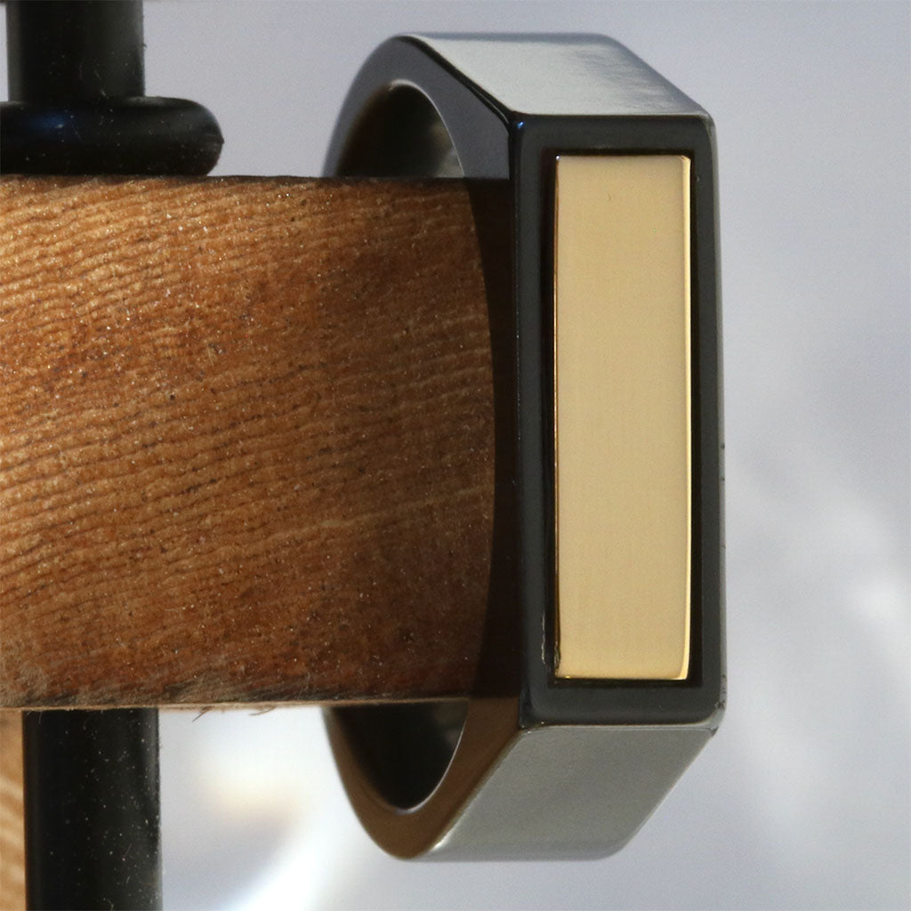 14k Yellow Gold Zirconium Signet Ring