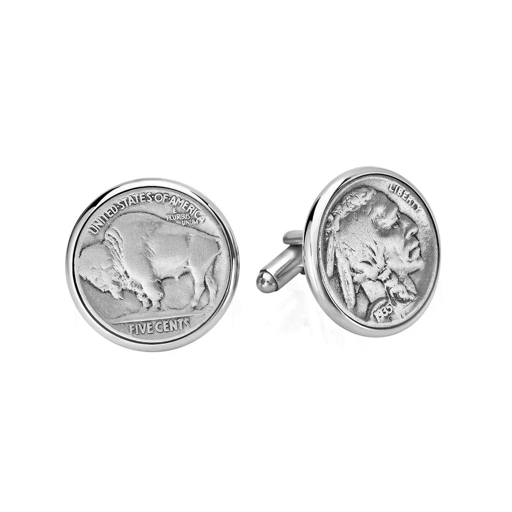 Buffalo Nickel Heads & Tails Cufflinks