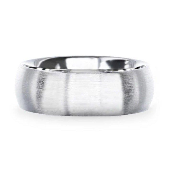 Alliance pour homme en argent sterling 925 bombée