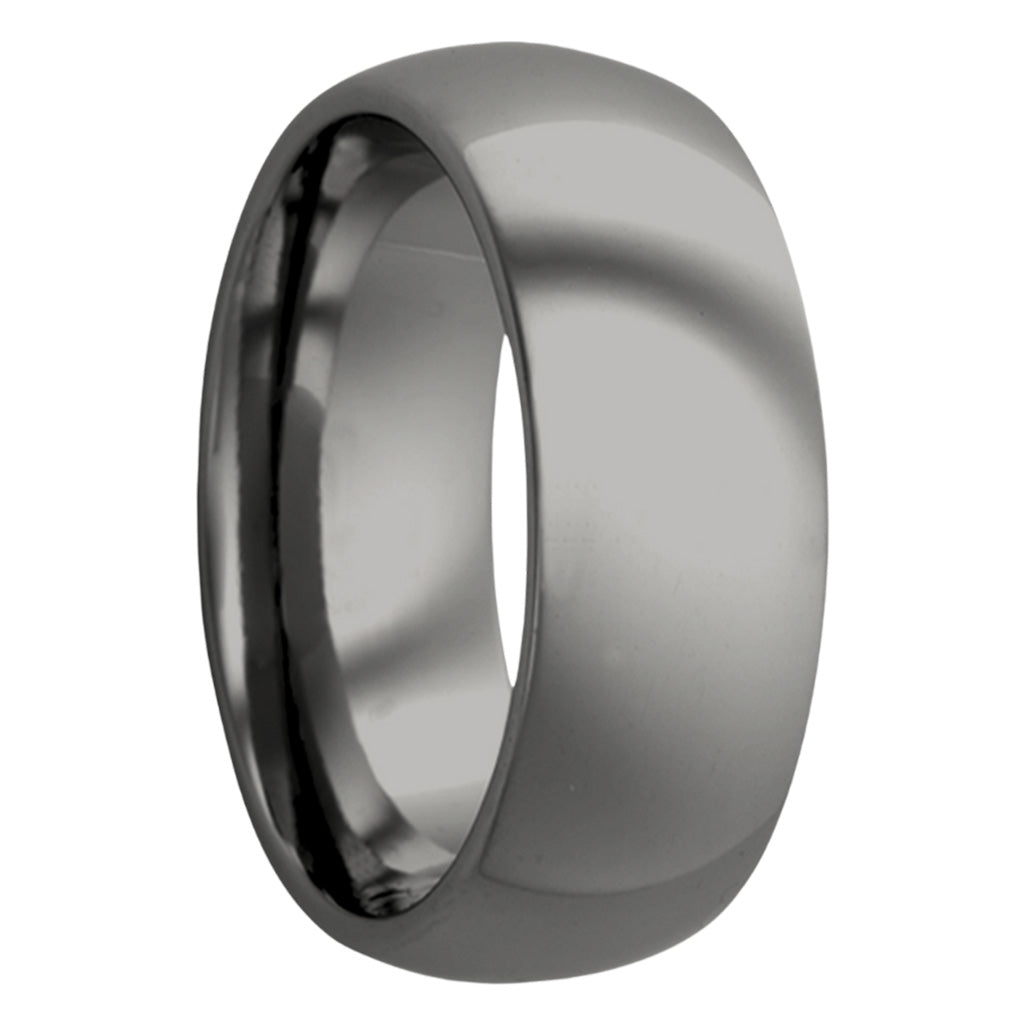 Domed Tantalum Wedding Band