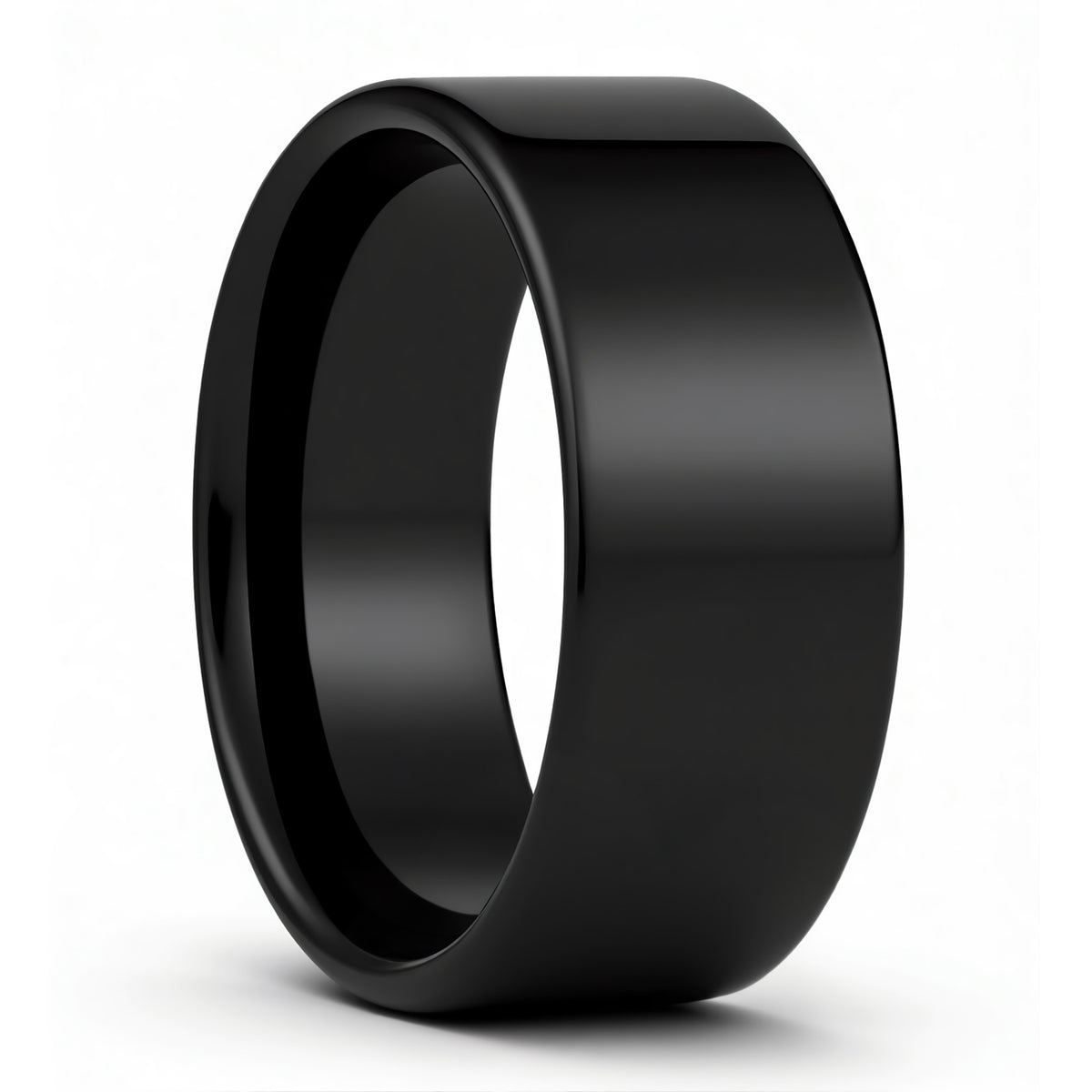 Flat Black Tungsten Women's Wedding Band
