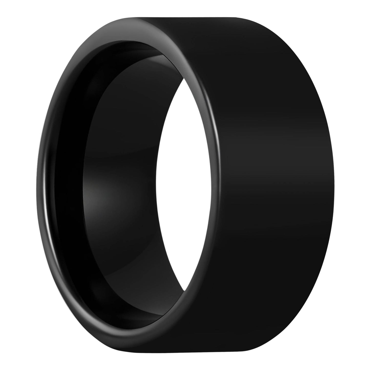 Flat Black Tungsten Men's Wedding Band