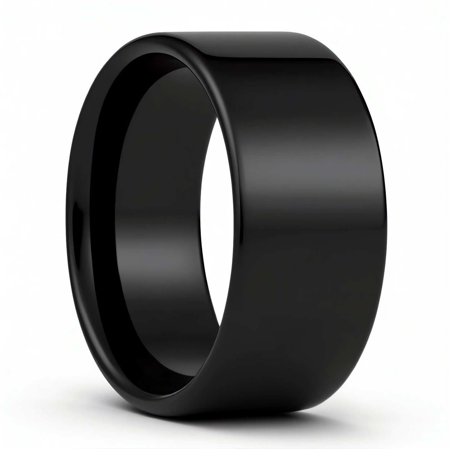 Flat Black Tungsten Men's Wedding Band