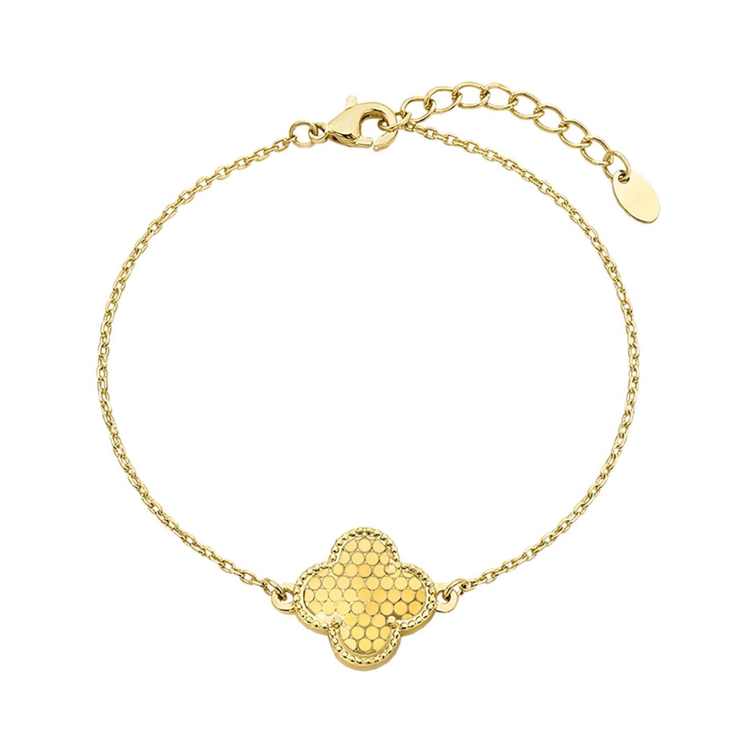 Sequin Clover Chain Bracelet