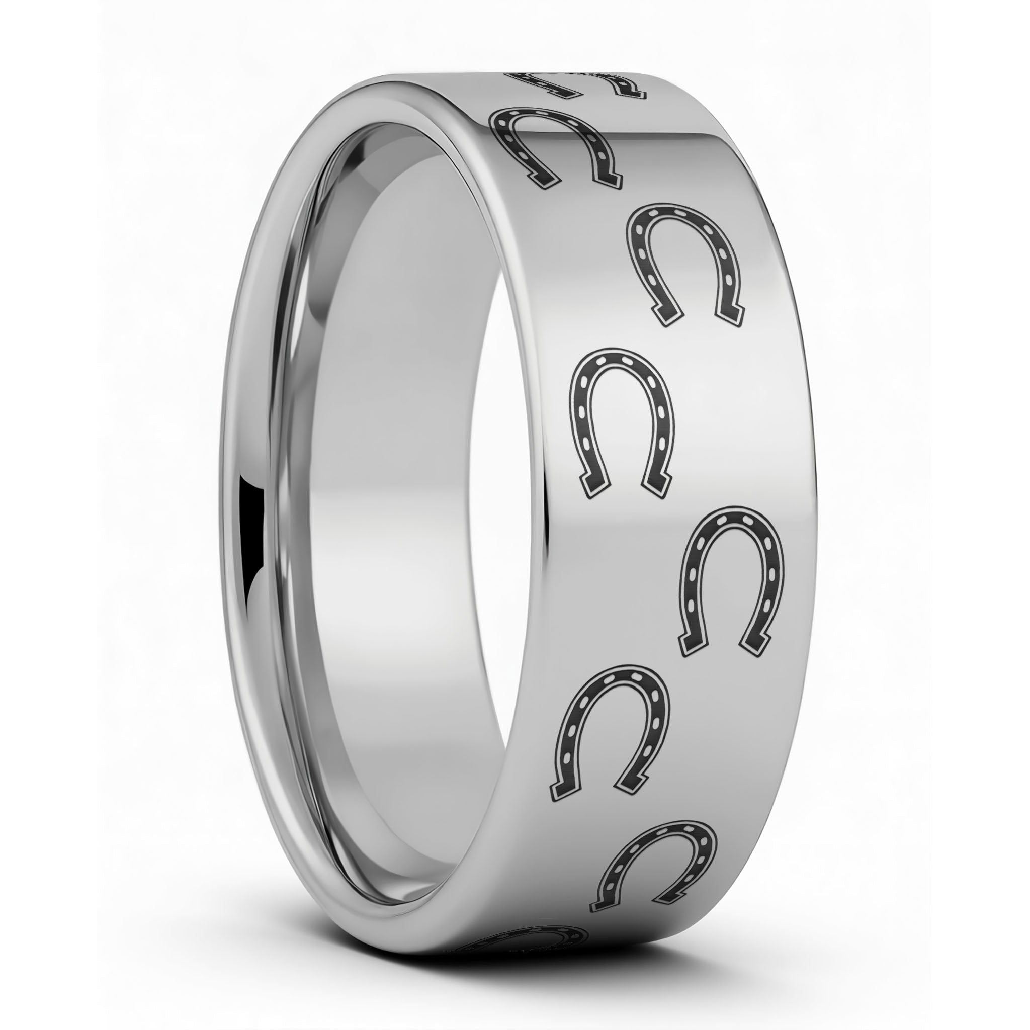 Horseshoes Tungsten Men's Ring | Vansweden Jewelers