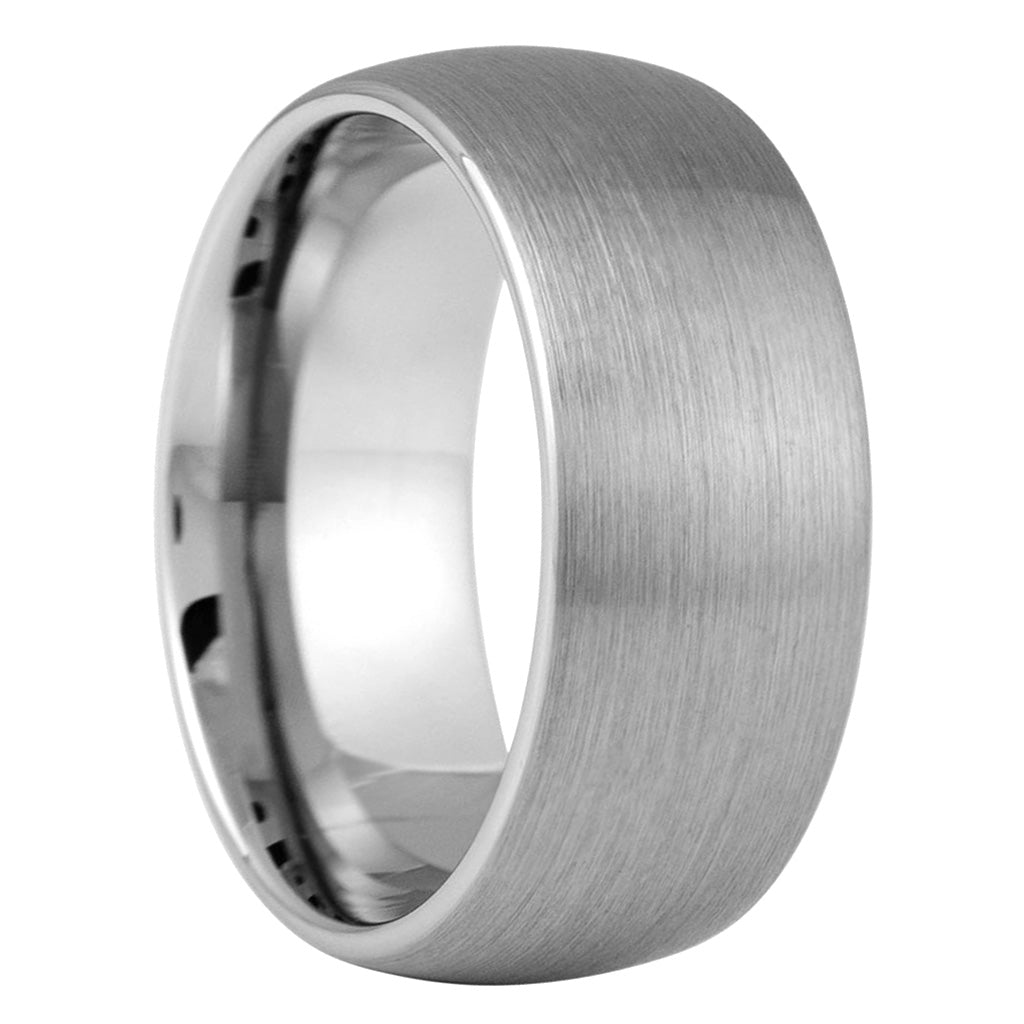 Matte Brushed Tungsten Wedding Band