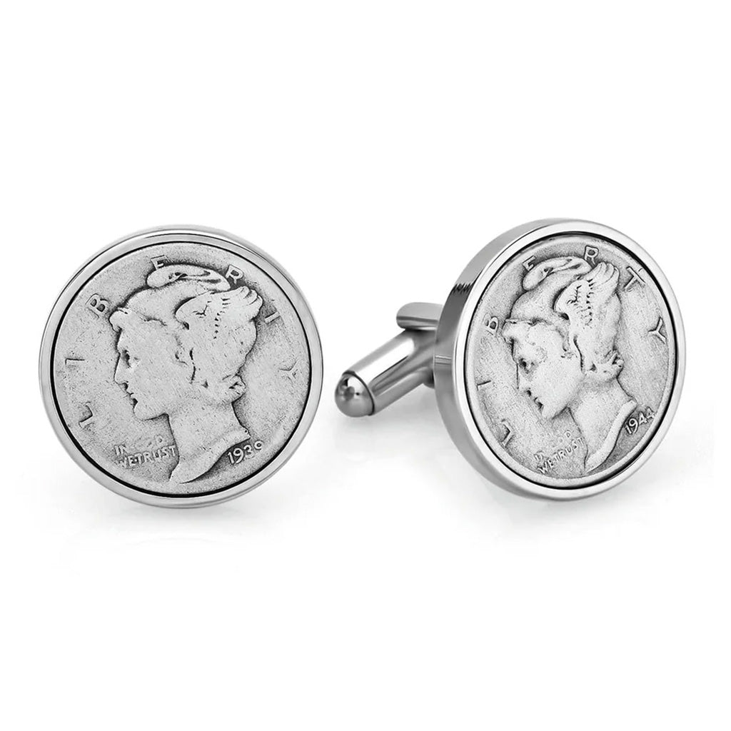 Mercury Dime Cufflinks