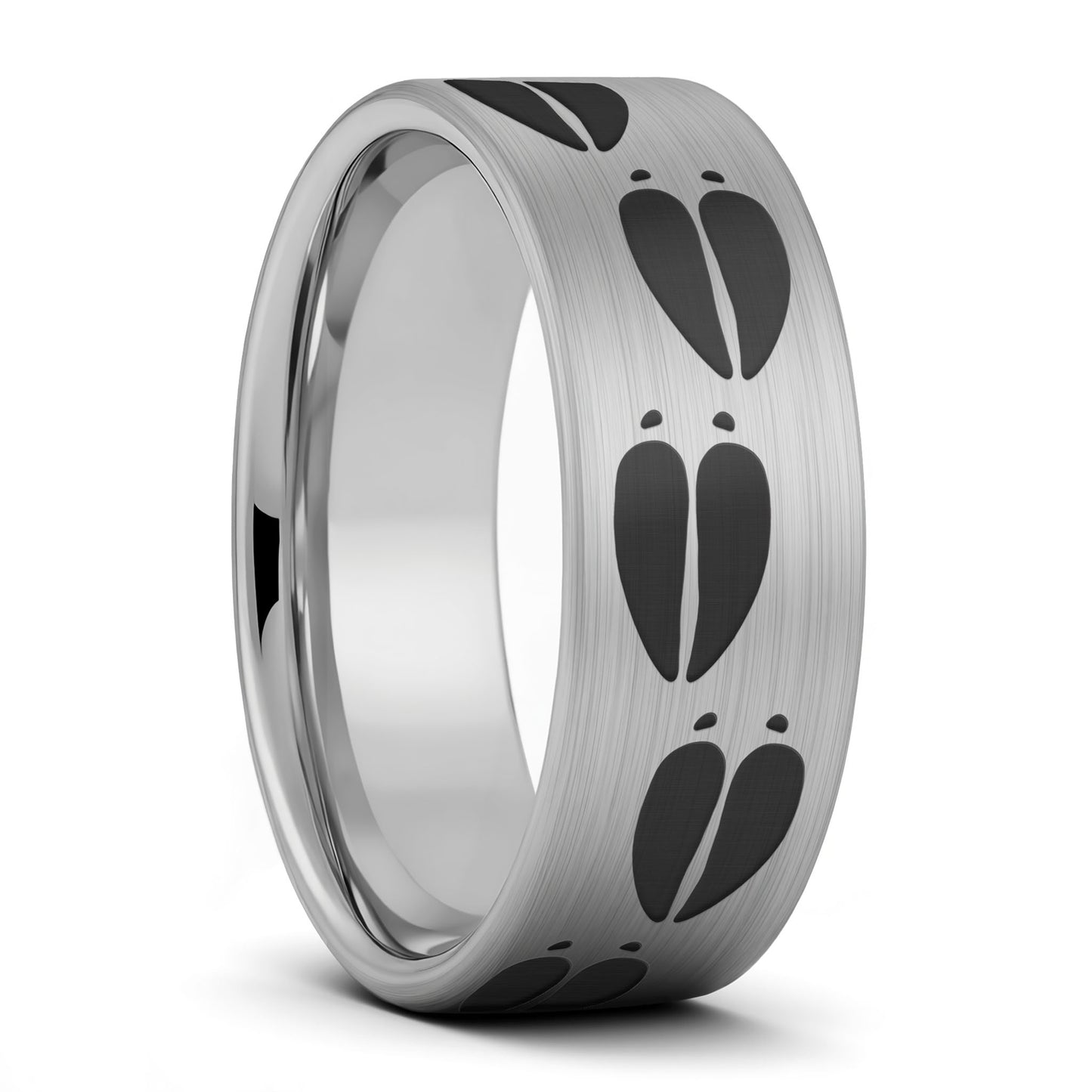 Moose Tracks Brushed Tungsten Women's Wedding Band