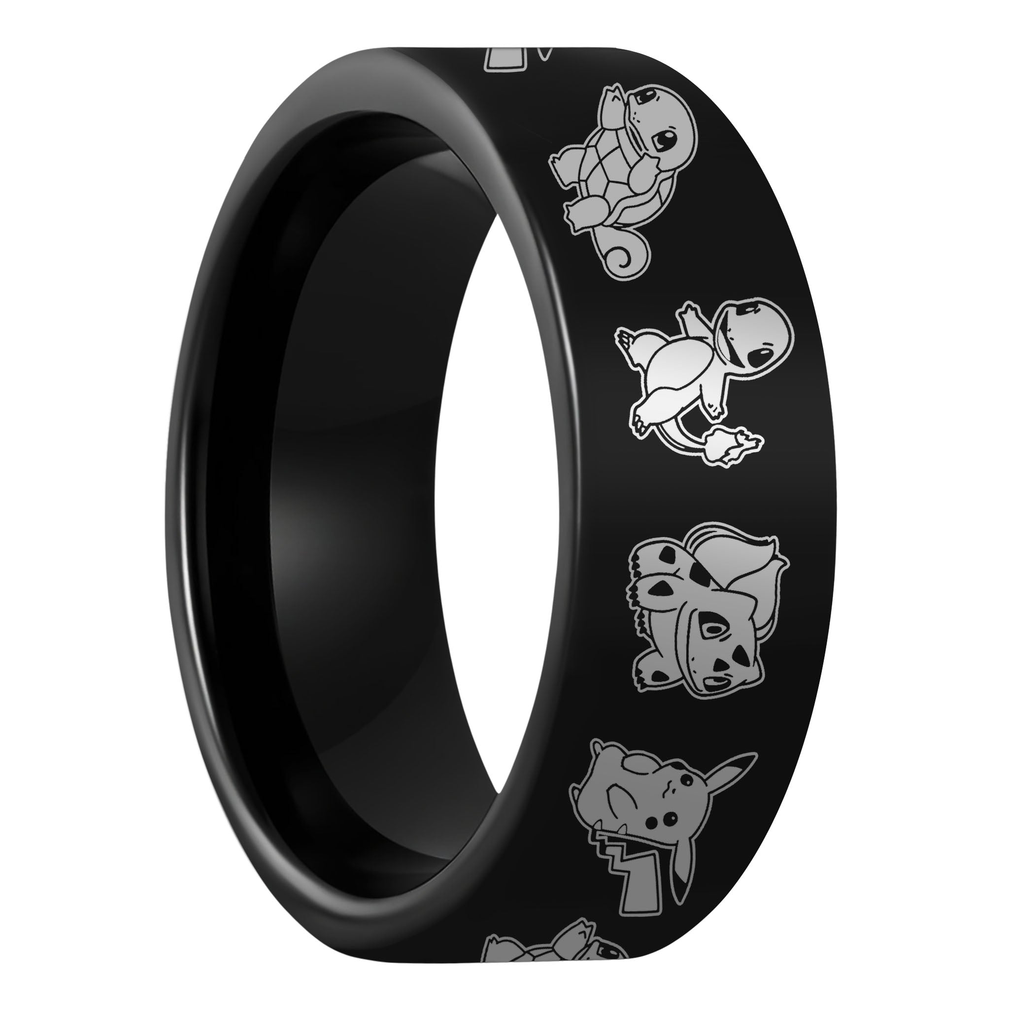 Pokemon Black Tungsten Men's Ring Vansweden Jewelers