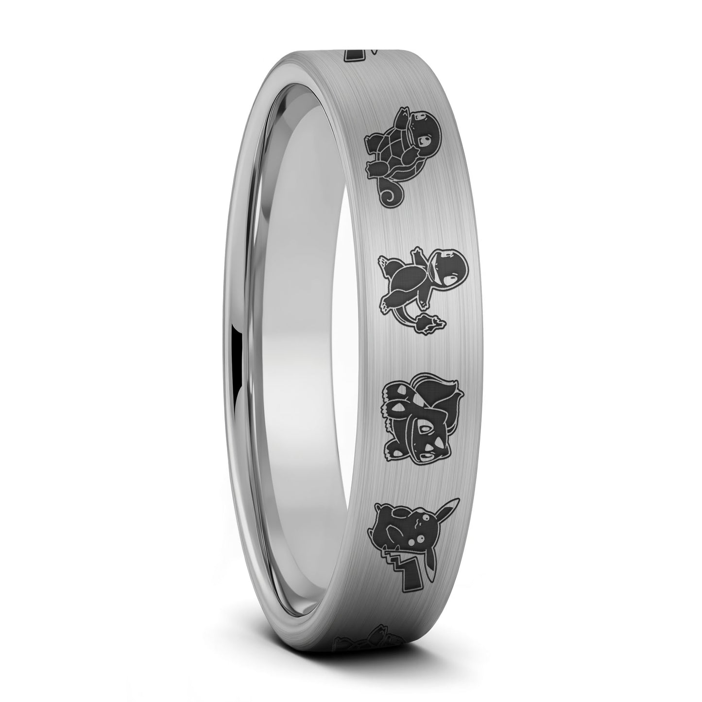 Alliance en tungstène Pokémon pour homme