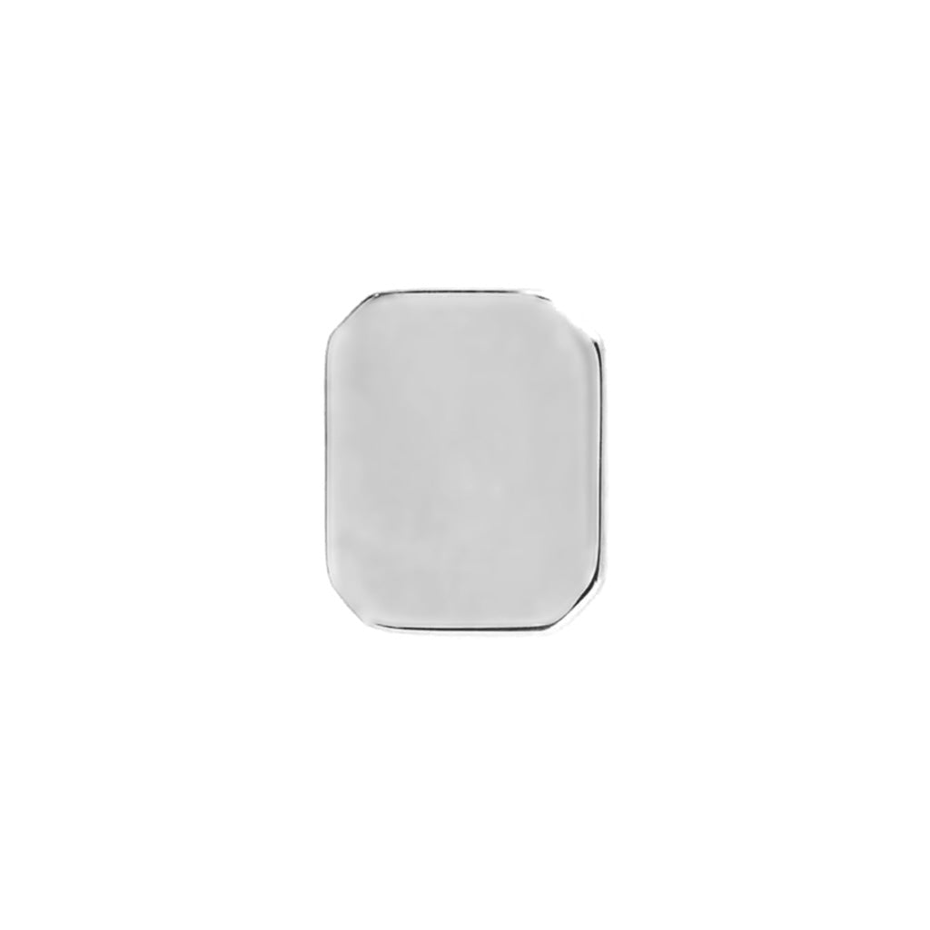 Rectangle Tie Tack with Cut Out Corners