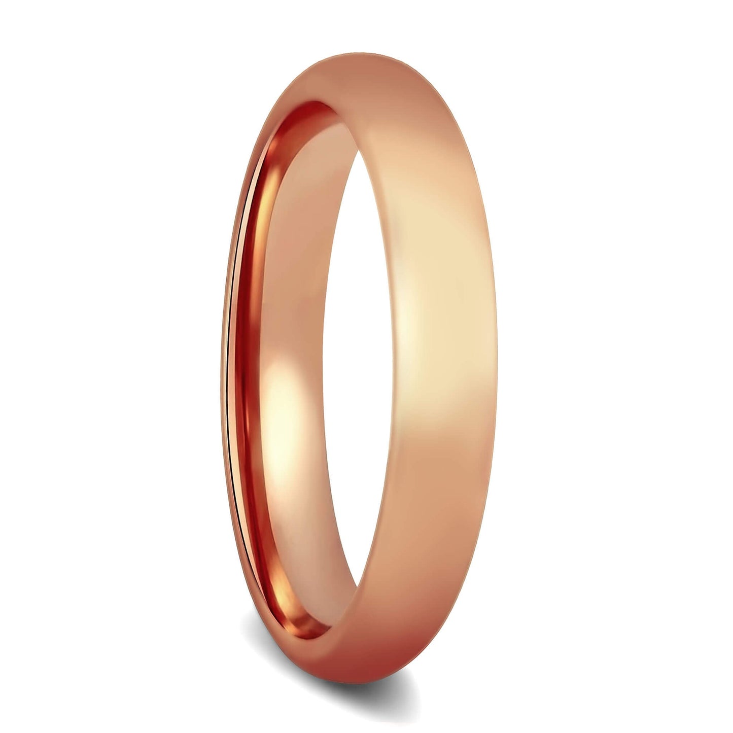 Women's Rose Gold Tungsten Wedding Band