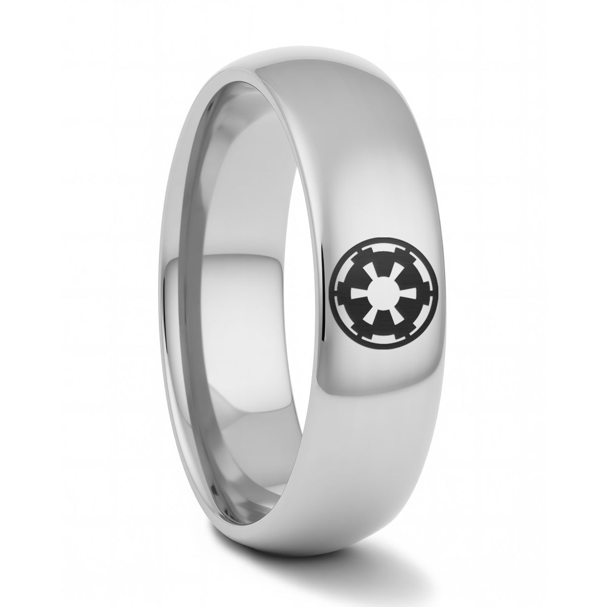 Star Wars Galactic Empire Domed Tungsten Wedding Band