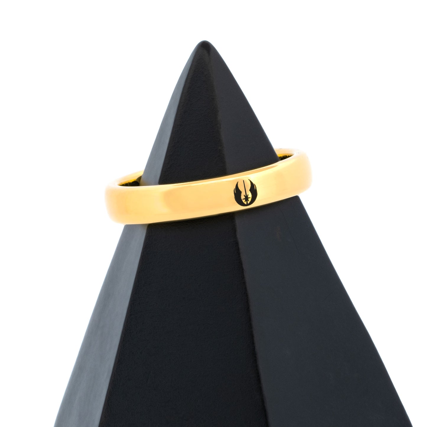 Star Wars Jedi Order Symbol Gold Tungsten Women's Wedding Band