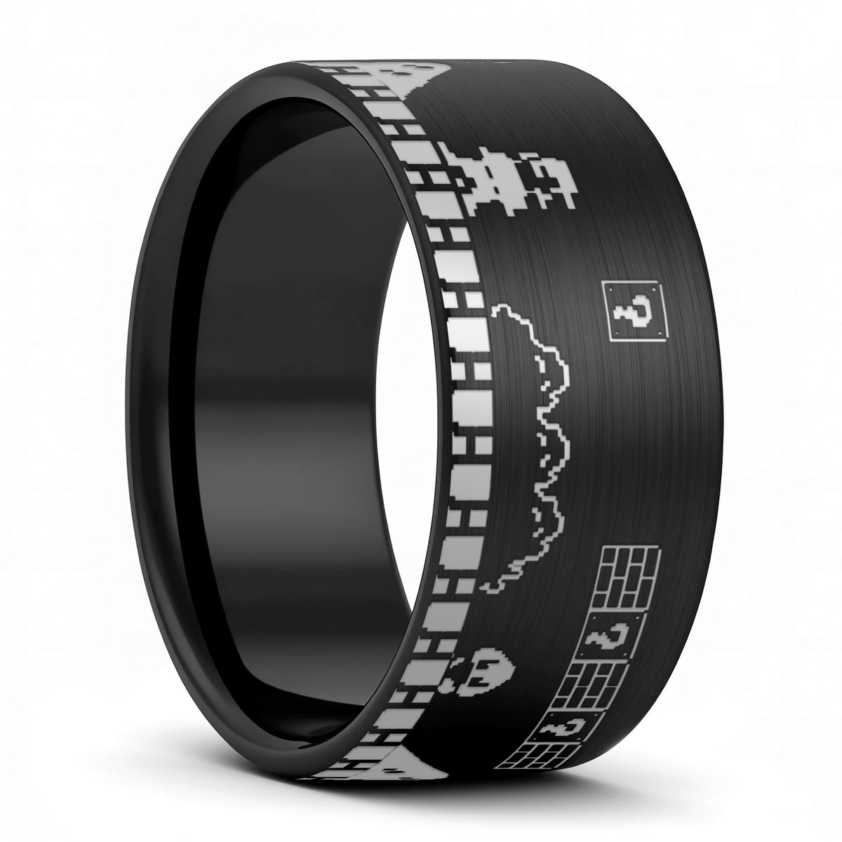 Super Mario Bros Tungsten Men's Wedding Band