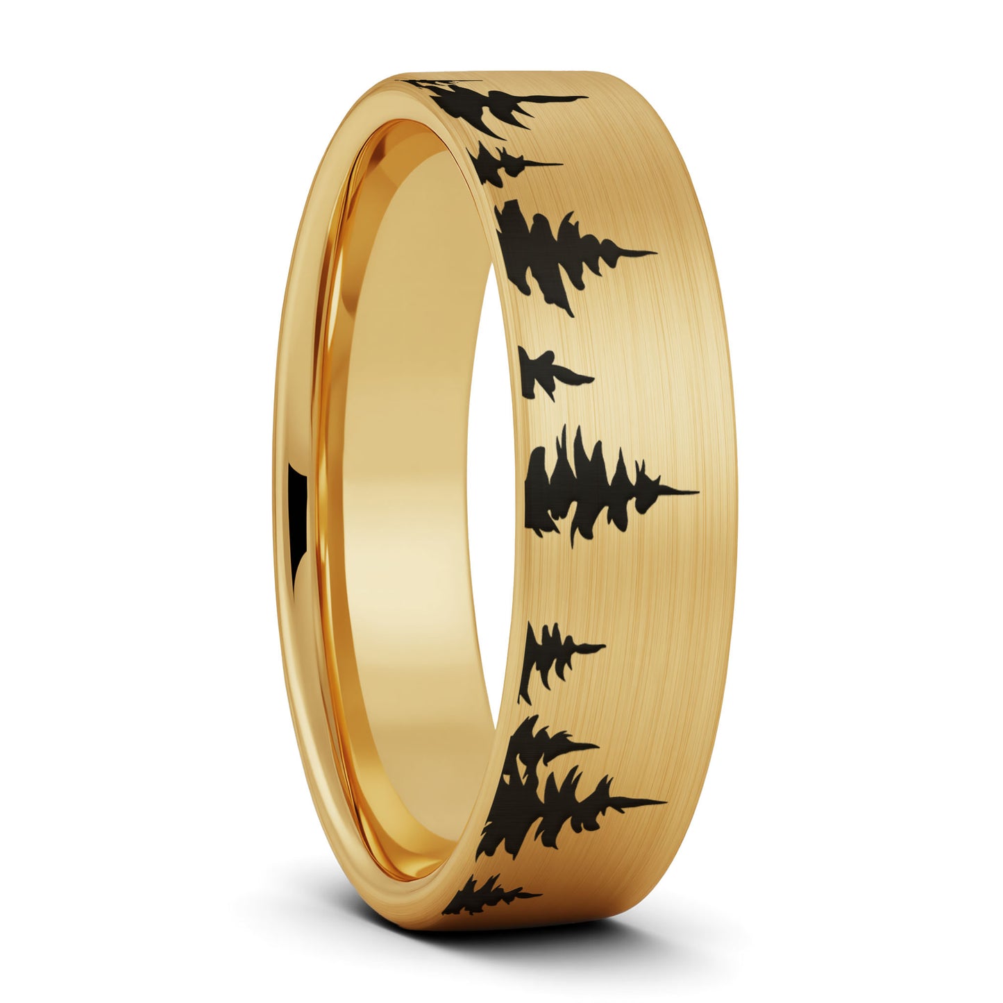 Treeline Brushed Tungsten Women's Wedding Band