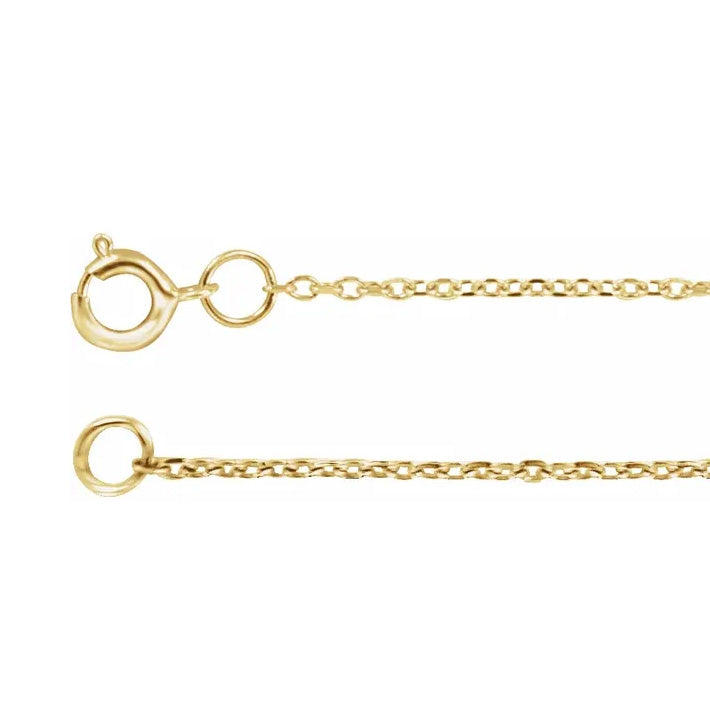 14k Yellow Gold Cremation Ashes Holder Bar Necklace