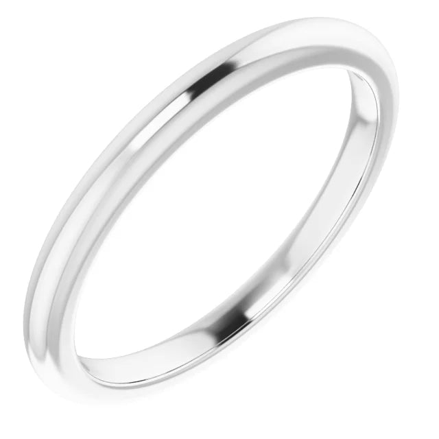 10k White Gold Women's Traditional Wedding Band