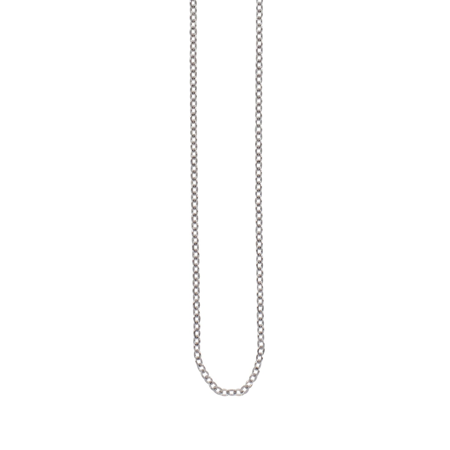 A 16" fine cable chain displayed on a neutral white background.