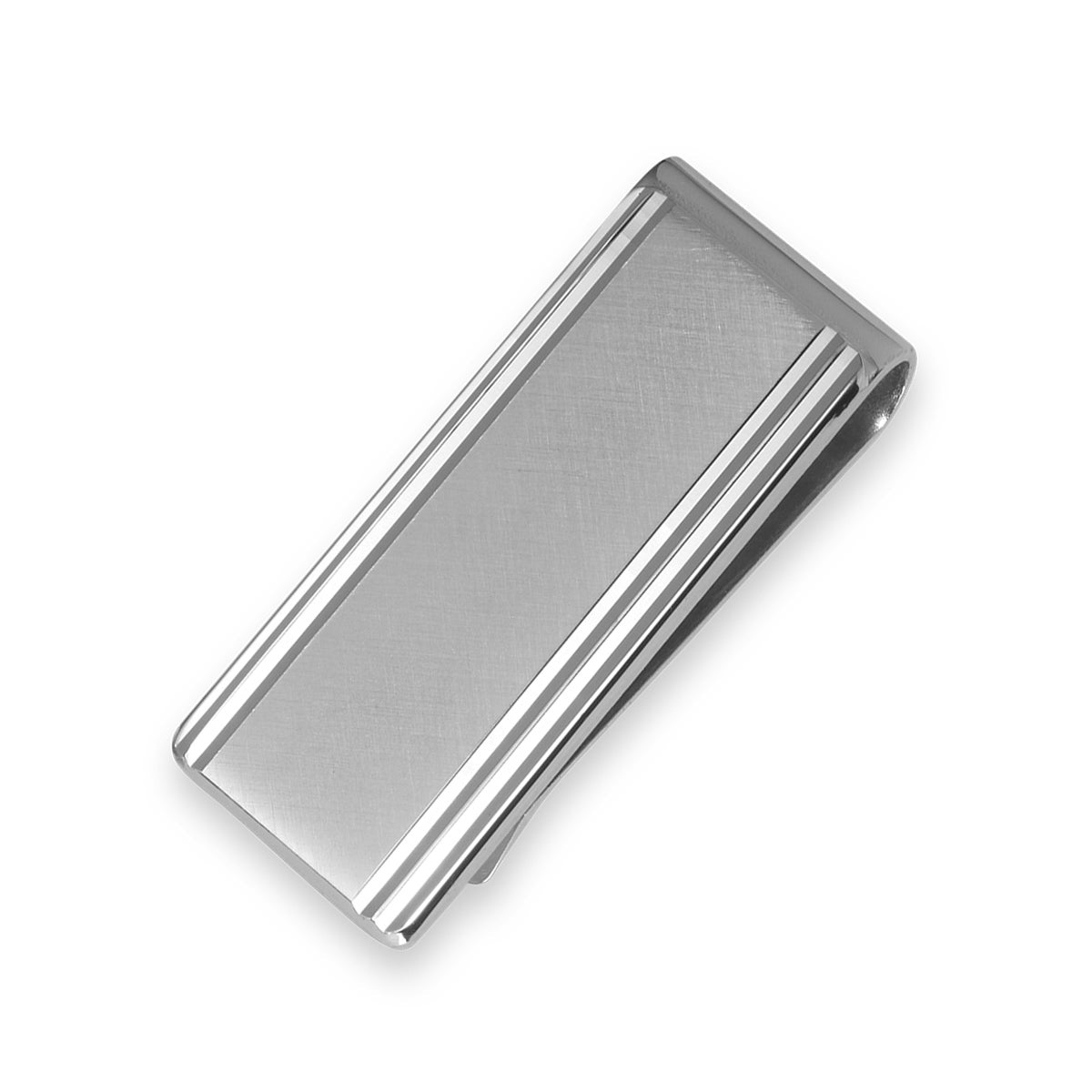 A diamond-cut money clip 2-line border displayed on a neutral white background.