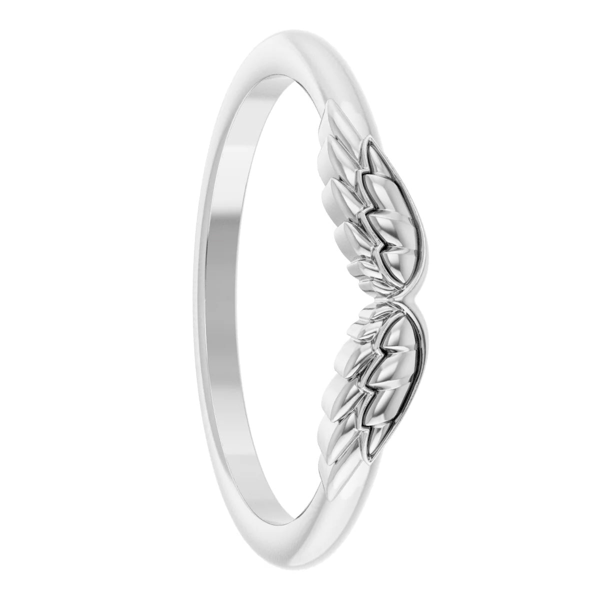 Angel Wings Stackable 14k Gold Women's Ring