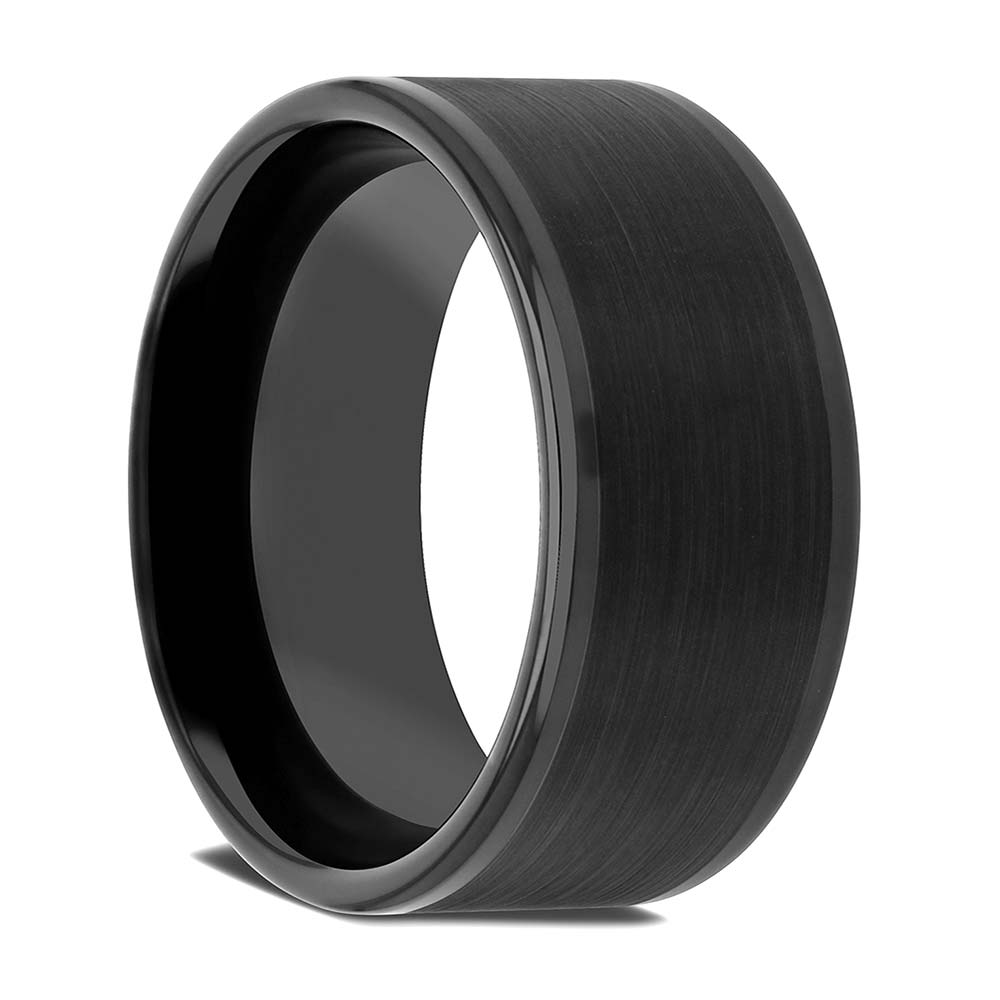 Brushed Black Tungsten Men's Wedding Band