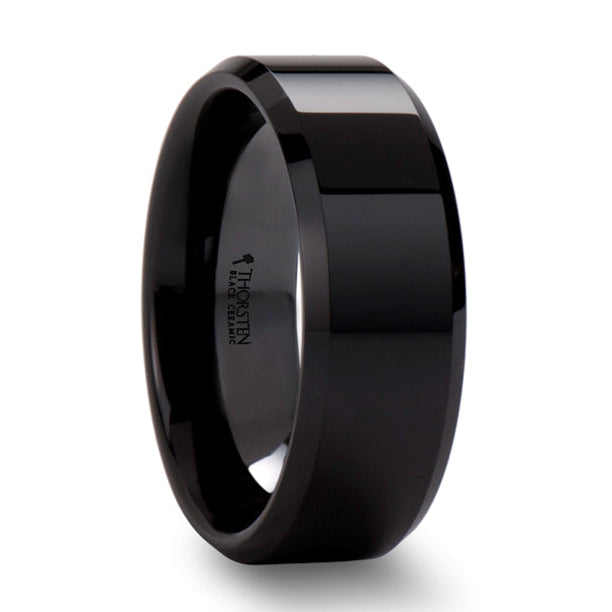 Black Ceramic Wedding Band