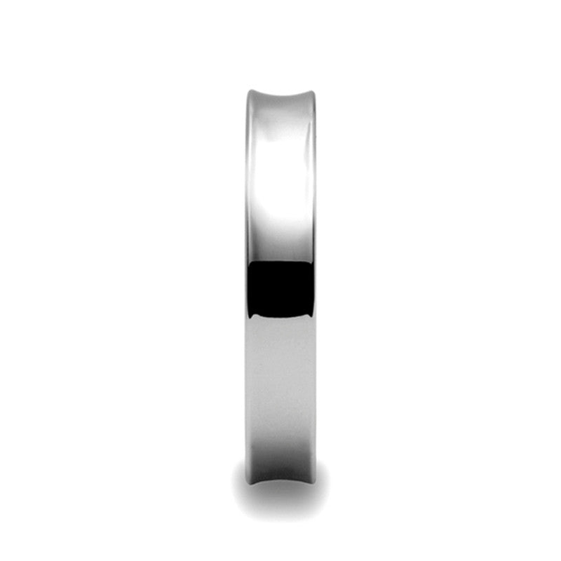 Concave Tungsten Men's Wedding Band