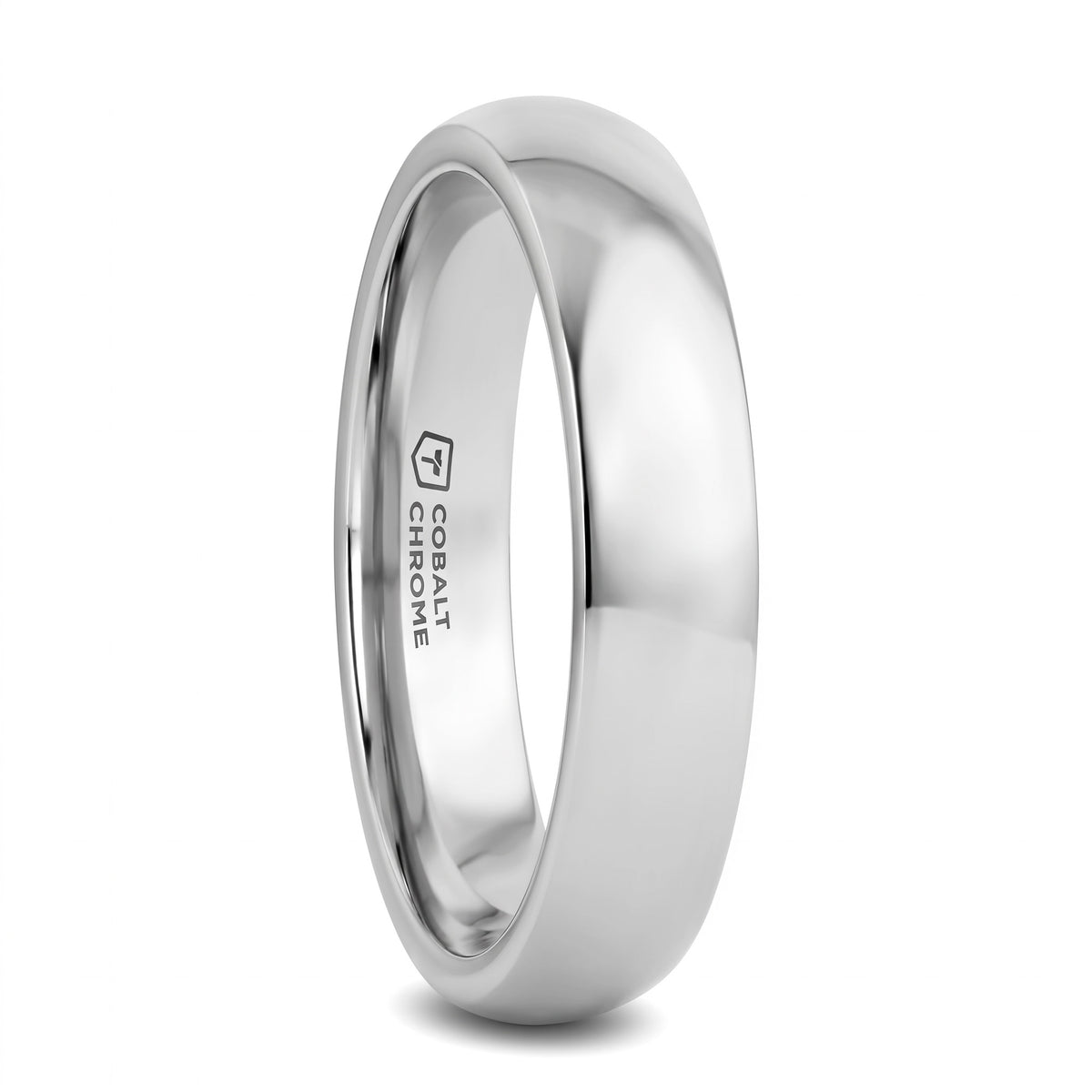 Domed Cobalt Wedding Band