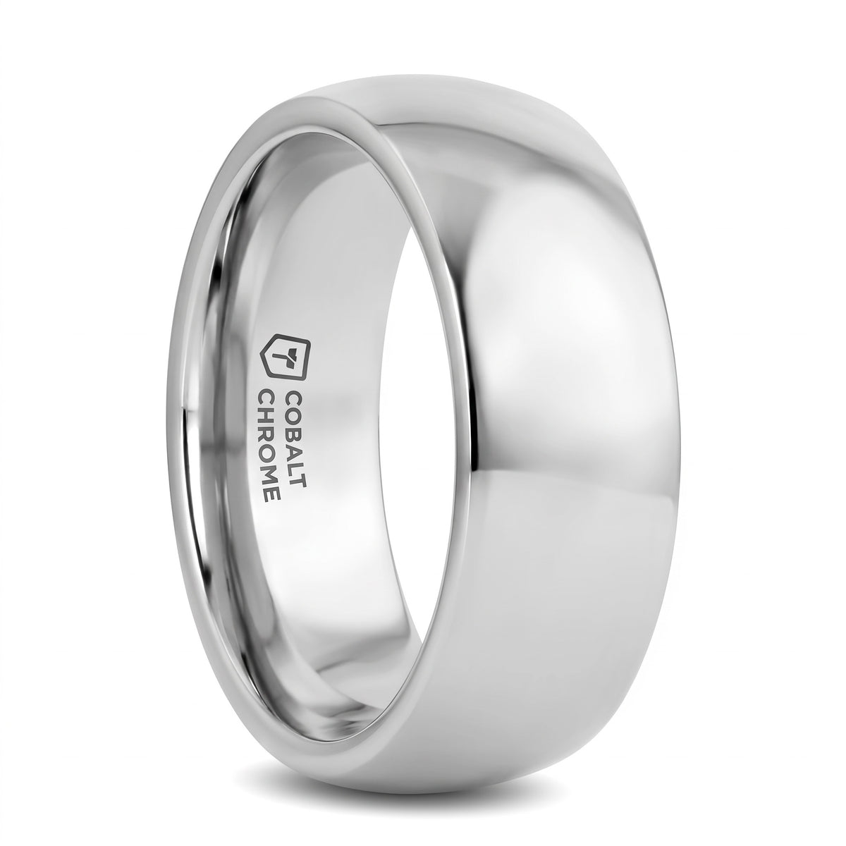 Domed Cobalt Wedding Band
