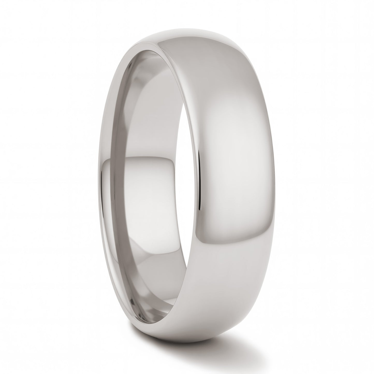 Domed Titanium Wedding Band