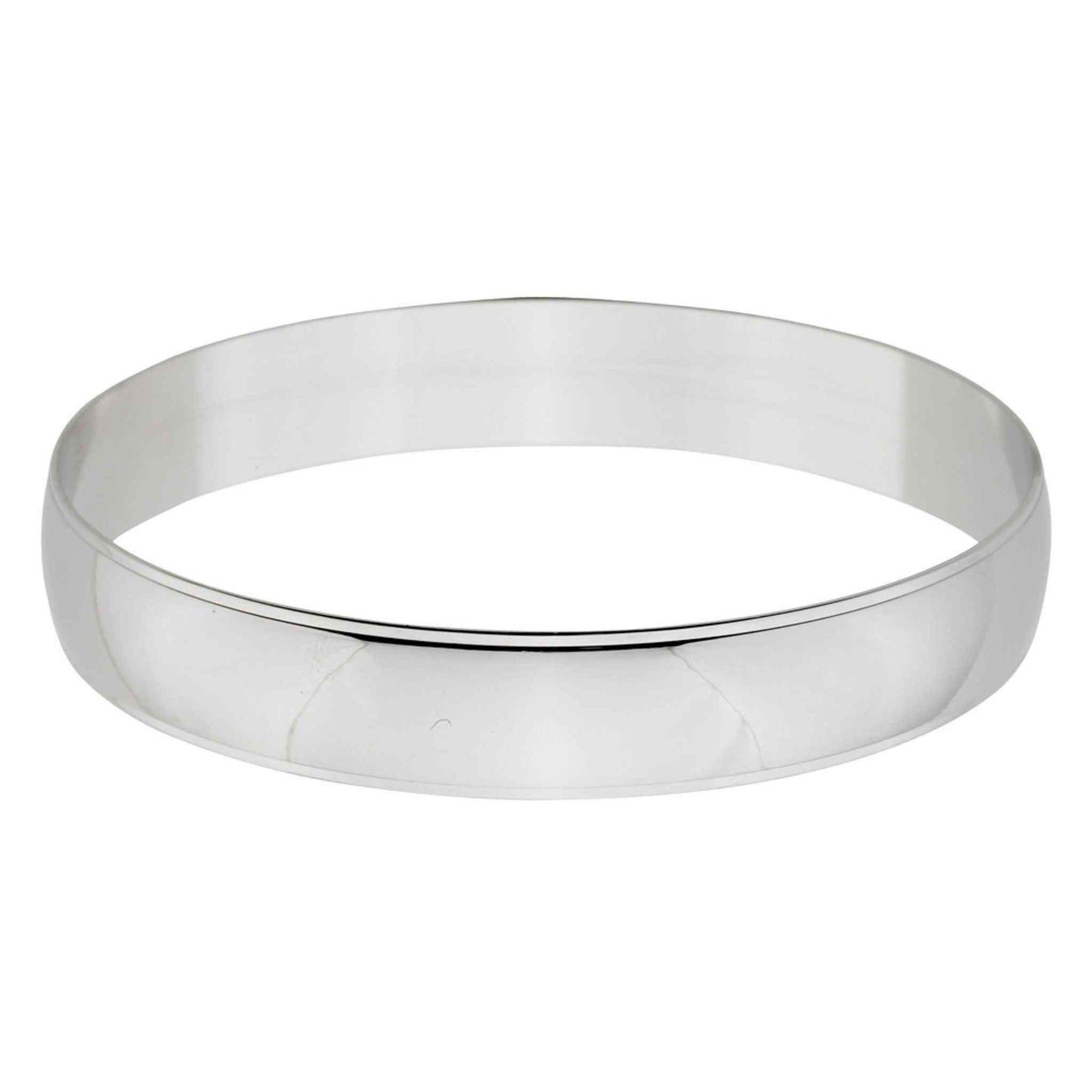 A 1/2" polished bangle bracelet displayed on a neutral white background.