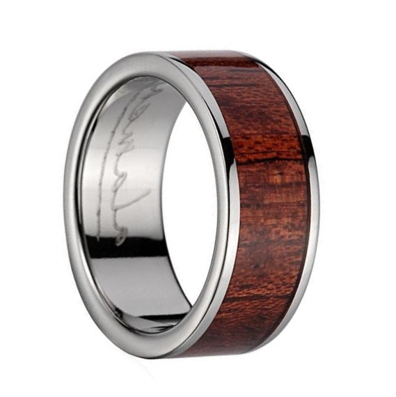Koa Wood Titanium Men's Ring Vansweden Jewelers