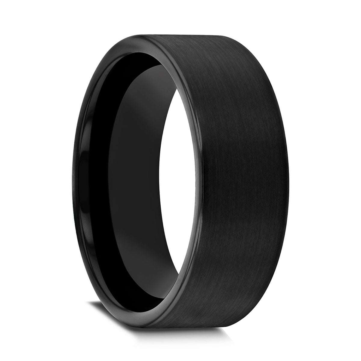 Matte Black Tungsten Wedding Band