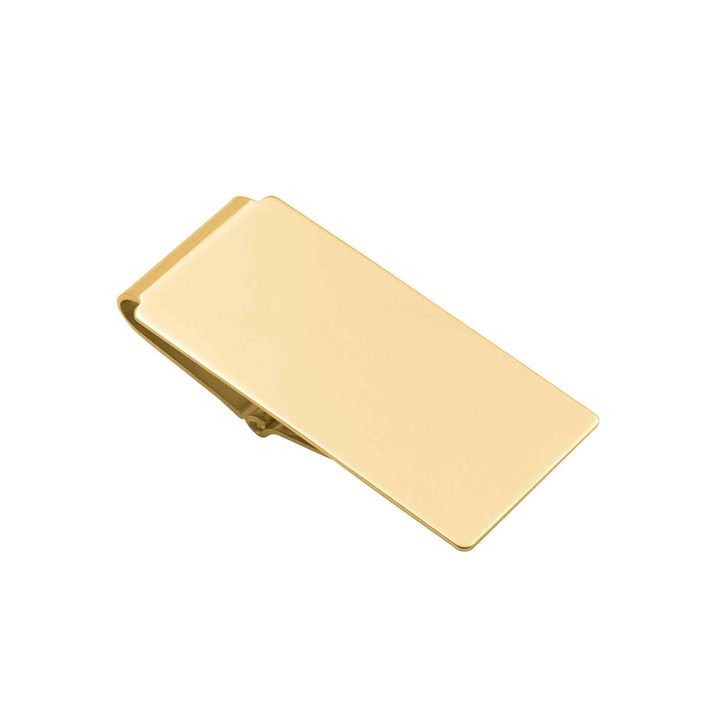 A hinged money clip displayed on a neutral white background.