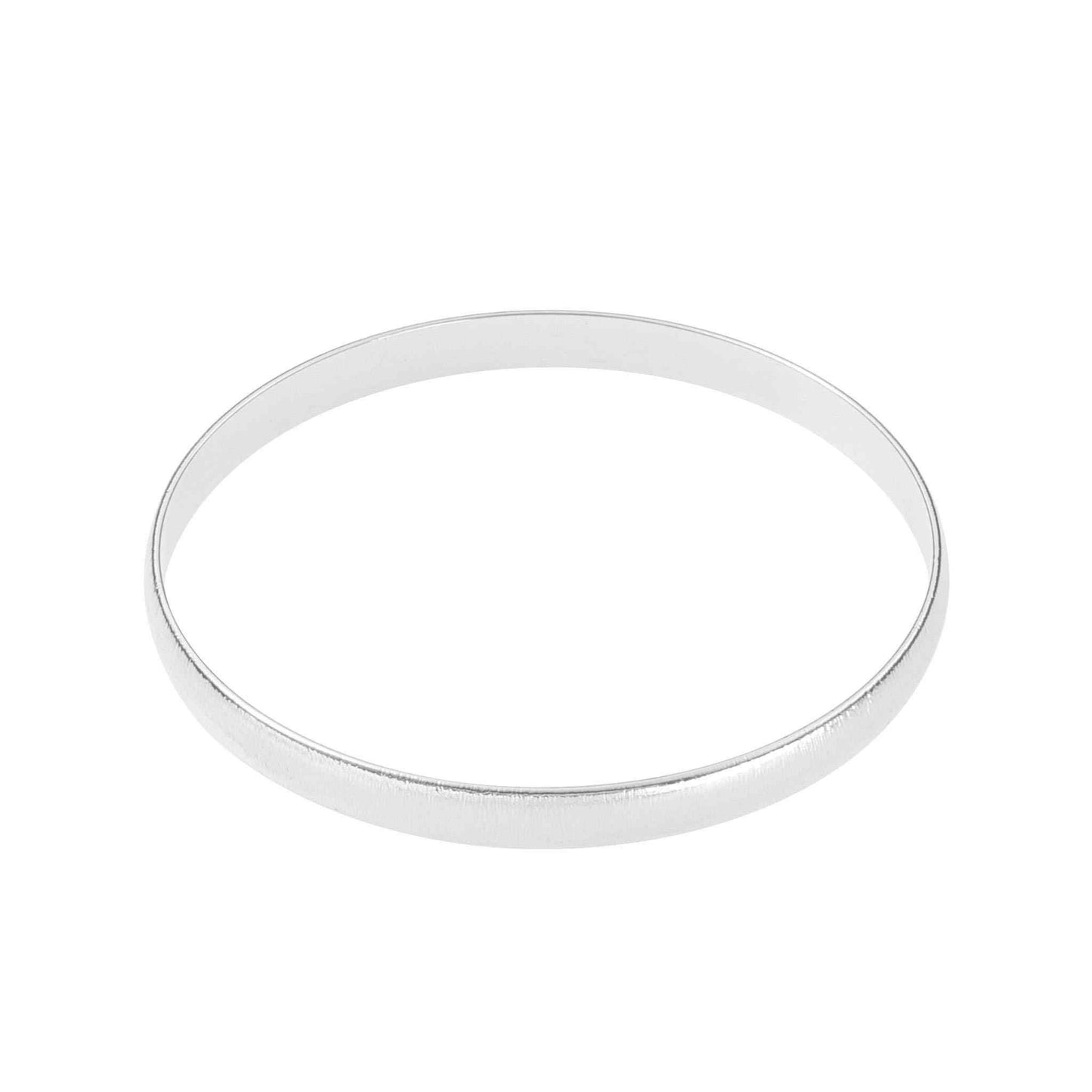 A 1/4" brushed finish bangle bracelet displayed on a neutral white background.