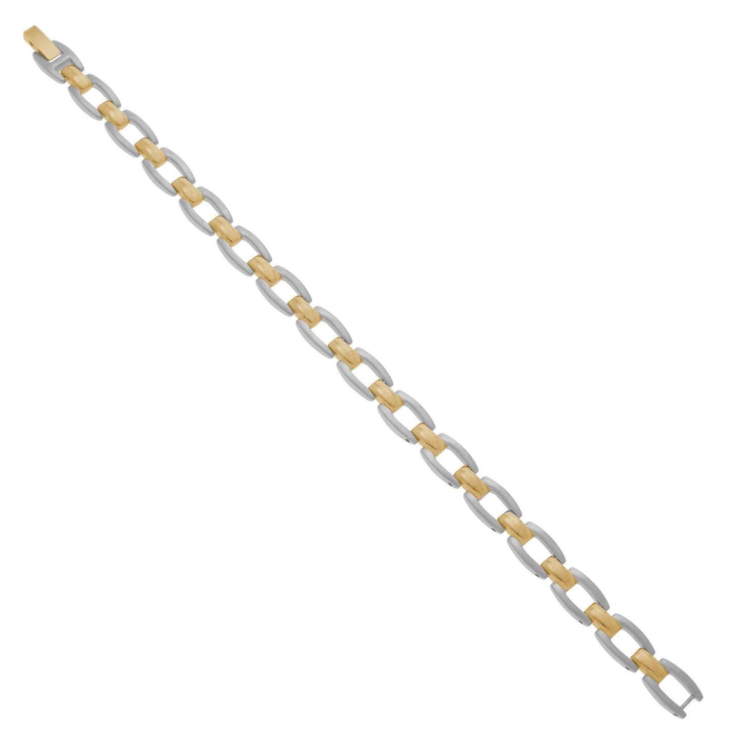 A 8.25" reversible two tone bracelet displayed on a neutral white background.