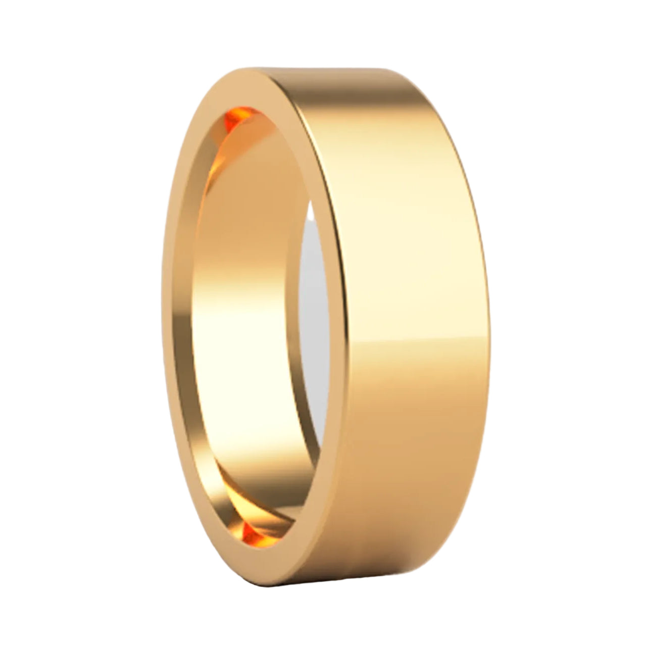 Satin 14k Gold Wedding Band