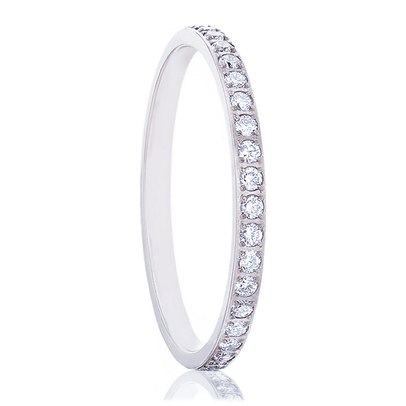 Anillo de eternidad de titanio para mujer Joyeros Vansweden