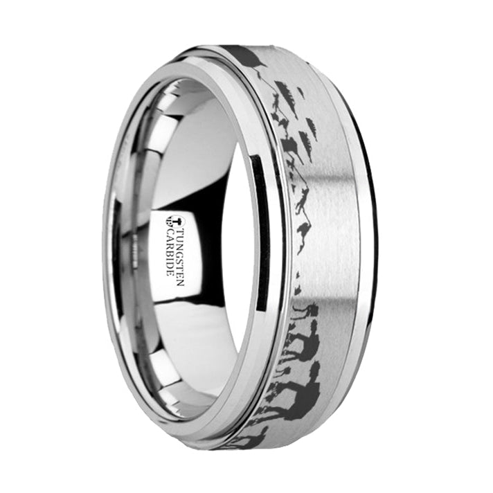 Star Wars Hoth Battle Spinner Tungsten Wedding Band