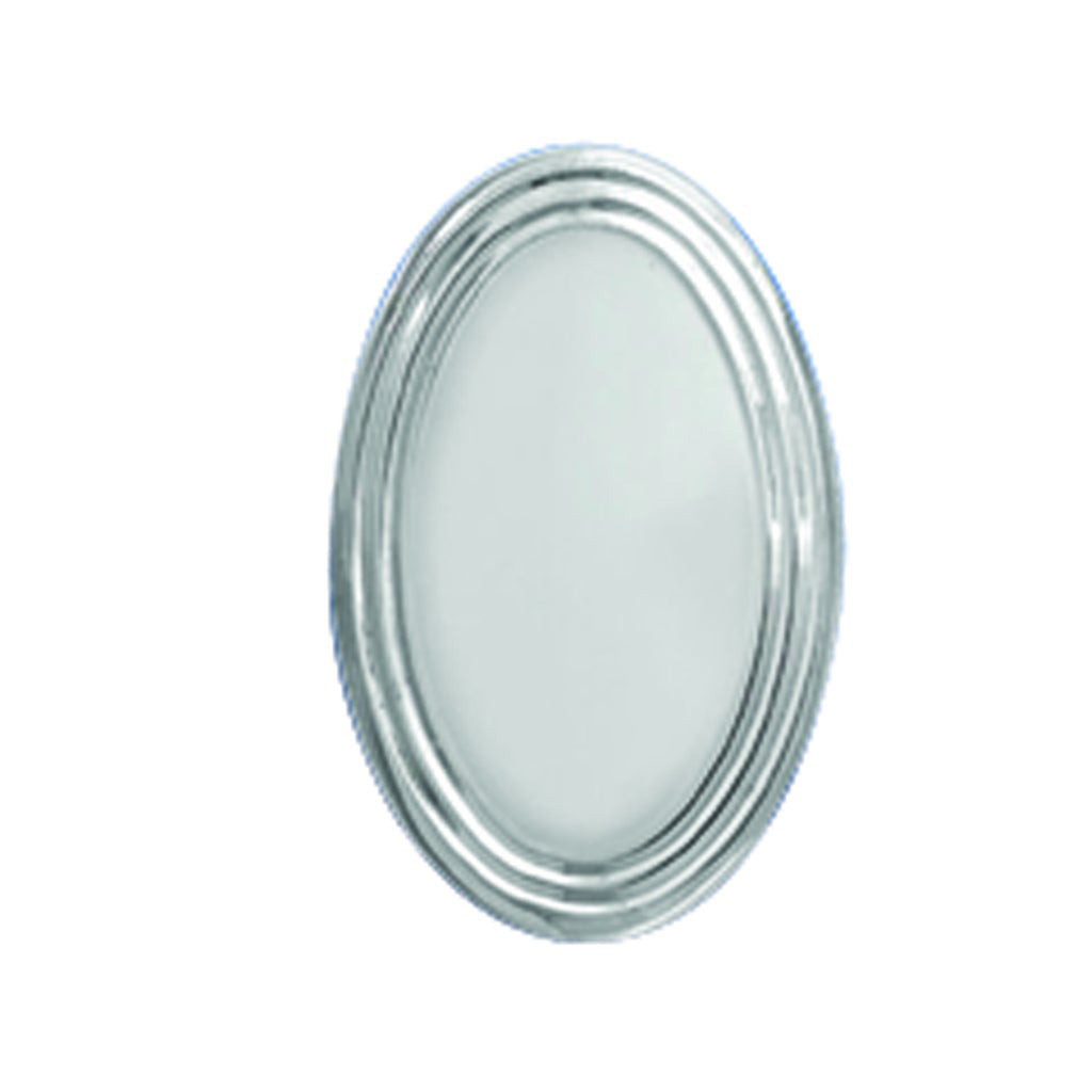 A sterling silver oval brite engine-turned tie tack displayed on a neutral white background.