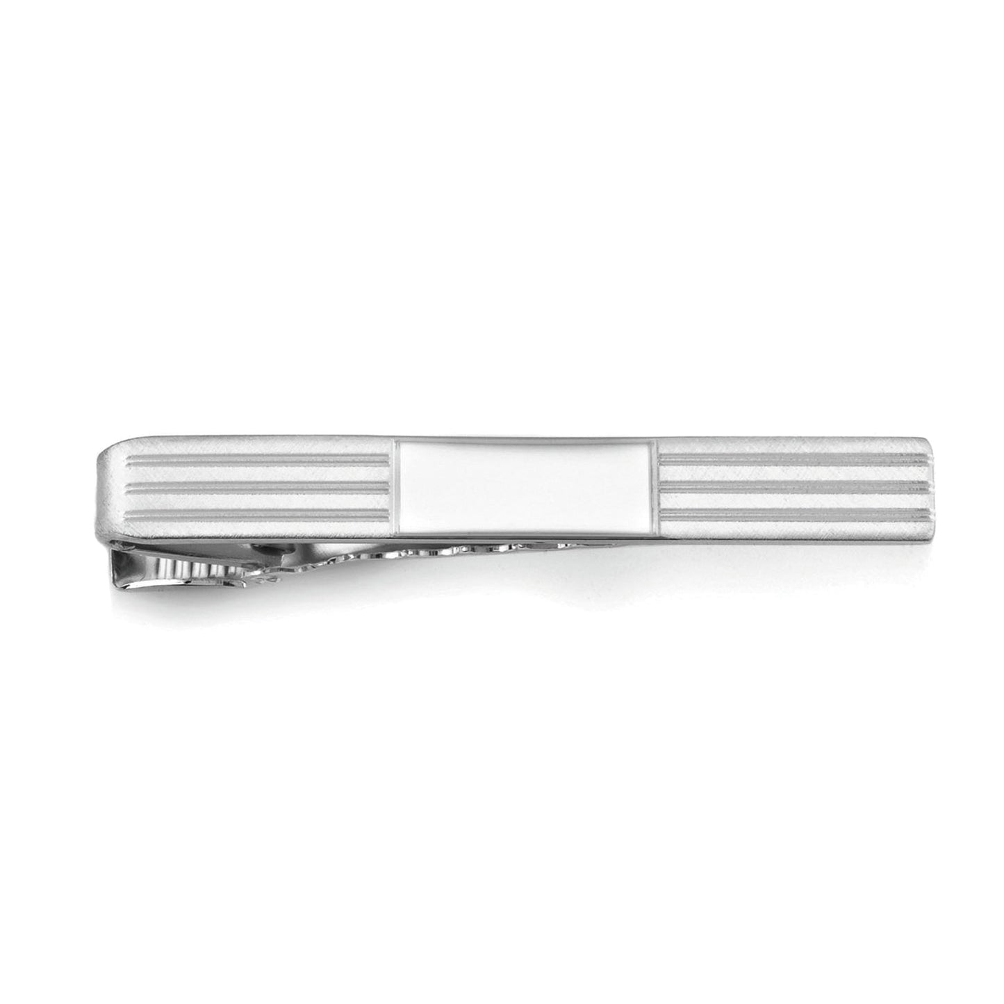 A two-tone tie bar displayed on a neutral white background.