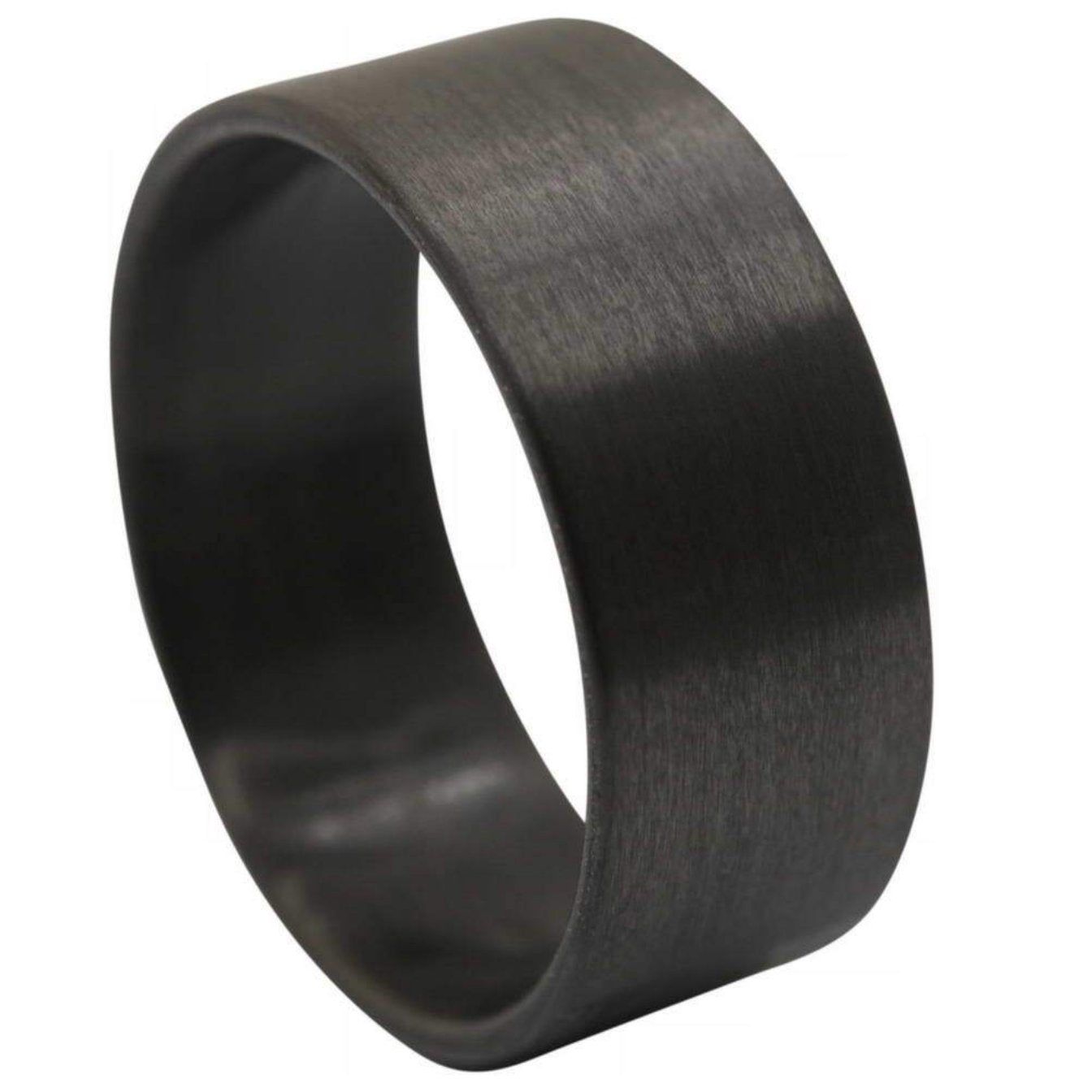 Lightweight Black Carbon Fiber Men's Wedding Band