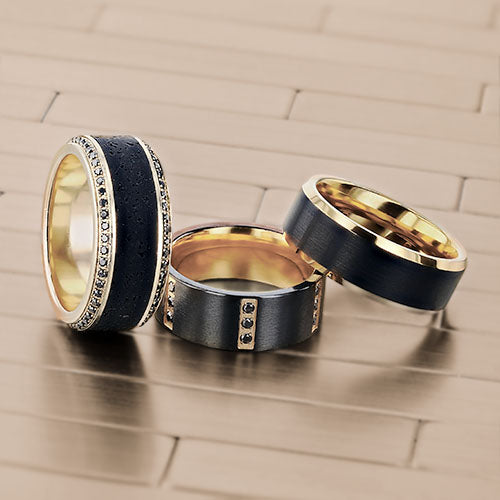 unique wedding bands for brides Georg Jensen Fushion Ring customize online  diamond encrusted