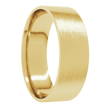 10k Gold Satin Brushed Wedding Band