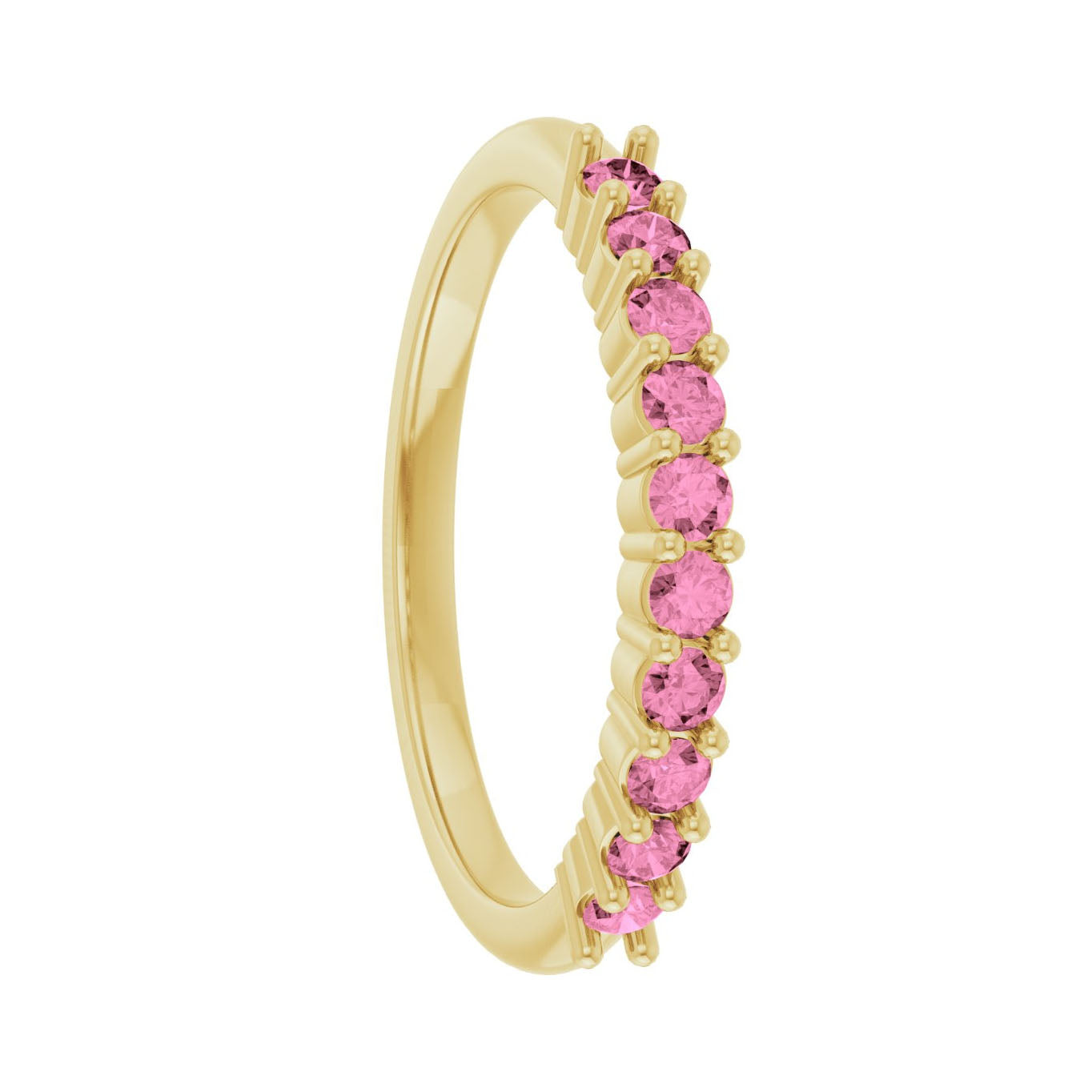 Pink Sapphire 10k Gold Women's Ring