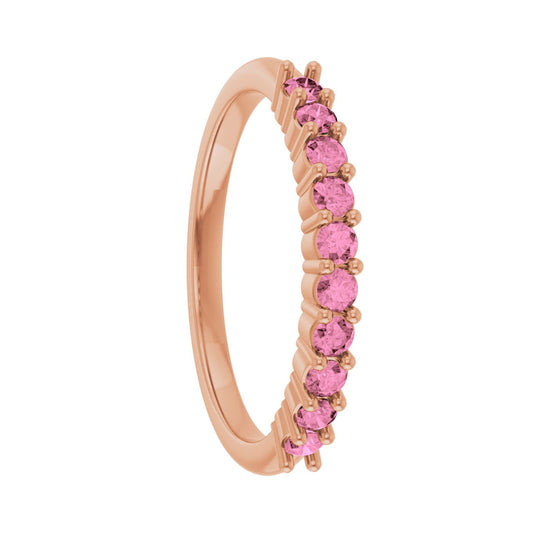 Pink Sapphire 10k Gold Women's Ring