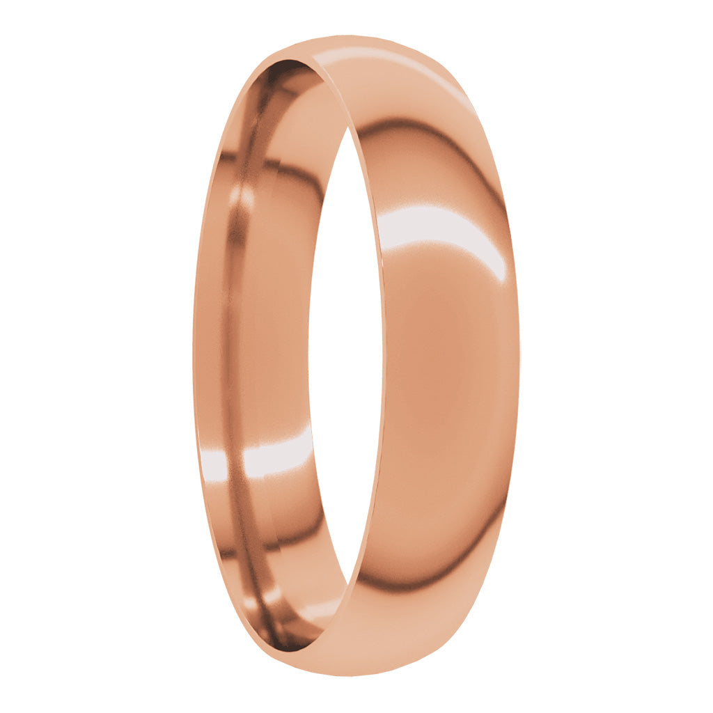 10k Gold Women's Domed Wedding Band