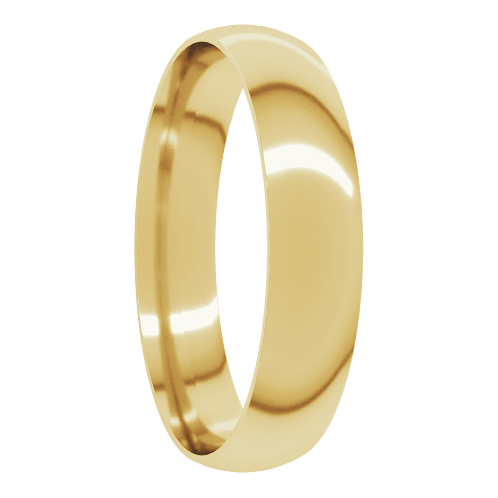 10k Gold Women's Domed Wedding Band