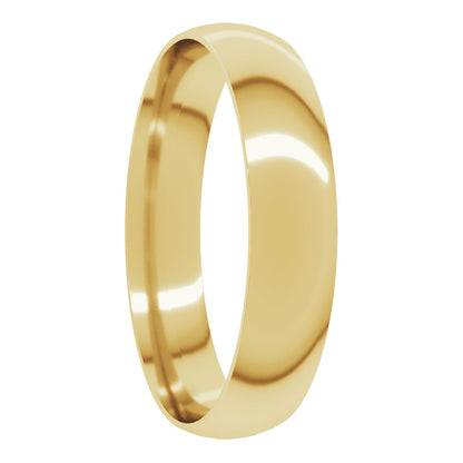 10k Gold Women's Domed Wedding Band